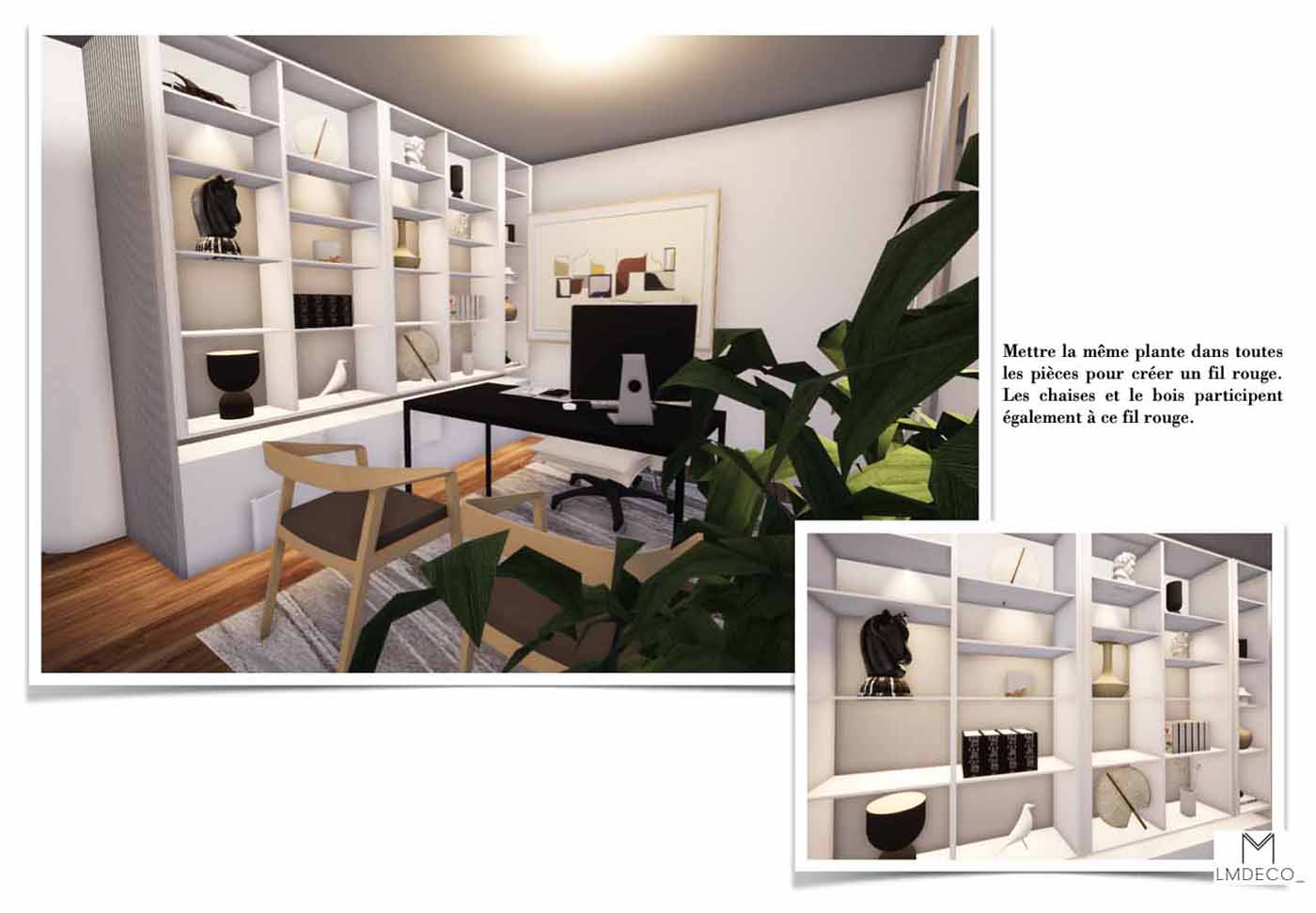 Décoration intérieure entreprise bureau design professionnel lumineux sobre chic décoratrice intérieur Toulouse