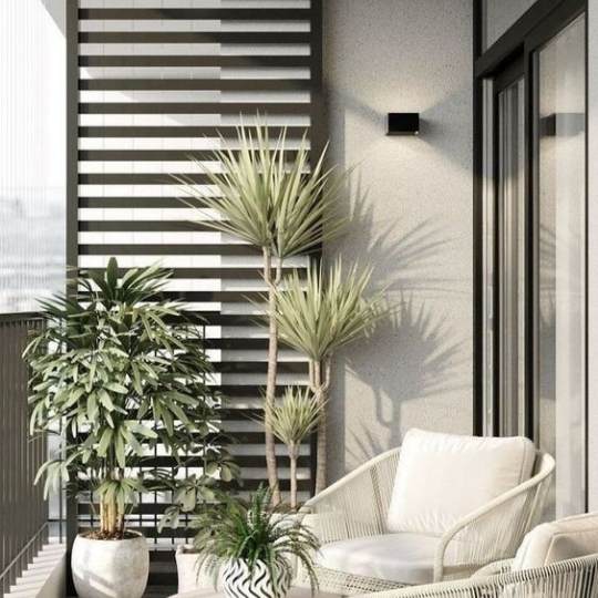 Balcon avec jardin décoration inspiration